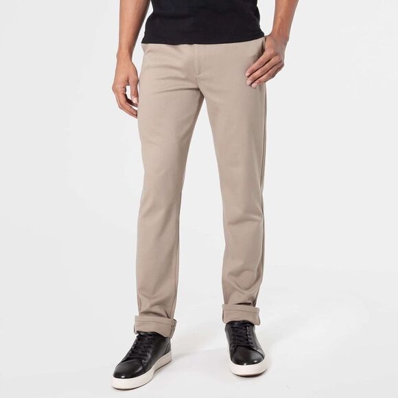 TRUE CLASSICKhaki Slim Comfort Knit Chino Pant in NAVY BLUE Size 36 - Picture 1 of 7